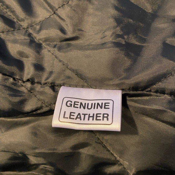 VINTAGE MOTORCYCLE Biker JACKET quality leather no size tag but is size XS-small - Picture 6 of 12